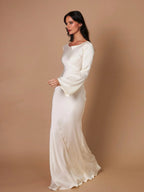 Miss | Jurk Dames Maxi Lange Mouw Getailleerd - Polyester - Miss Madera MIS-5AM8KC