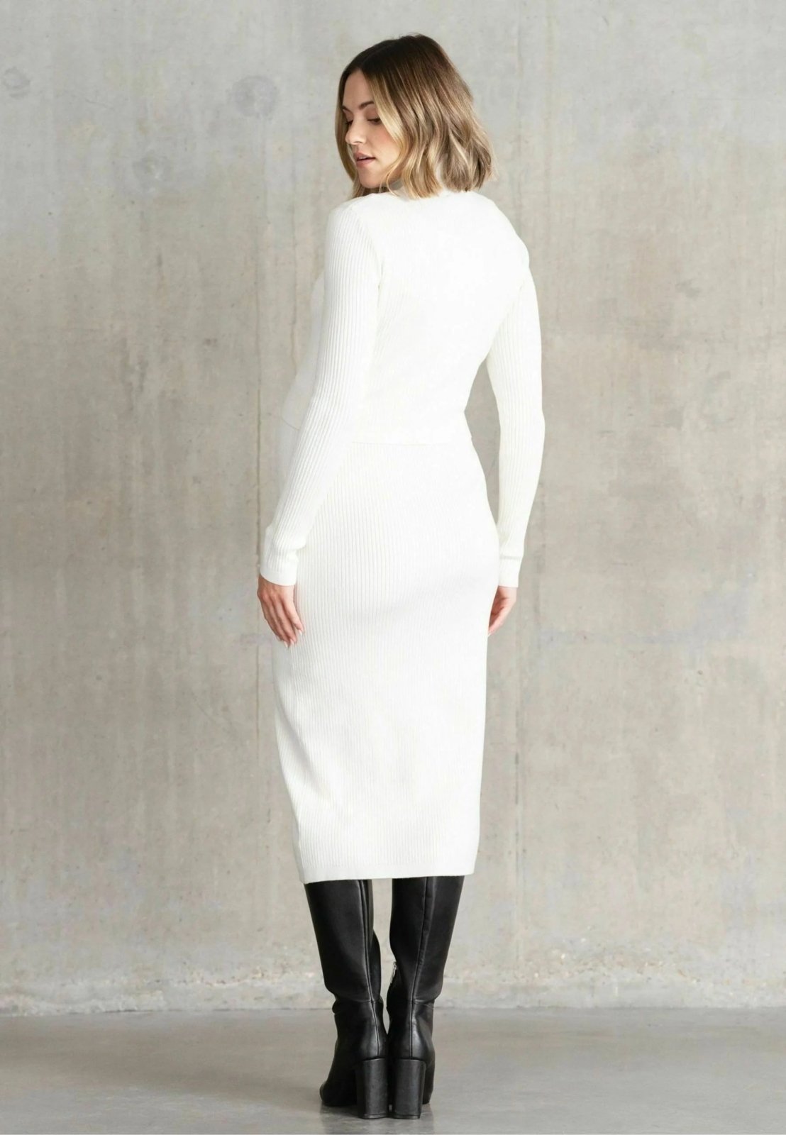 Miss | Jurk Dames Maxi Lange Mouwen Overslag - Viscose - Miss Madera MIS-1MUJE2