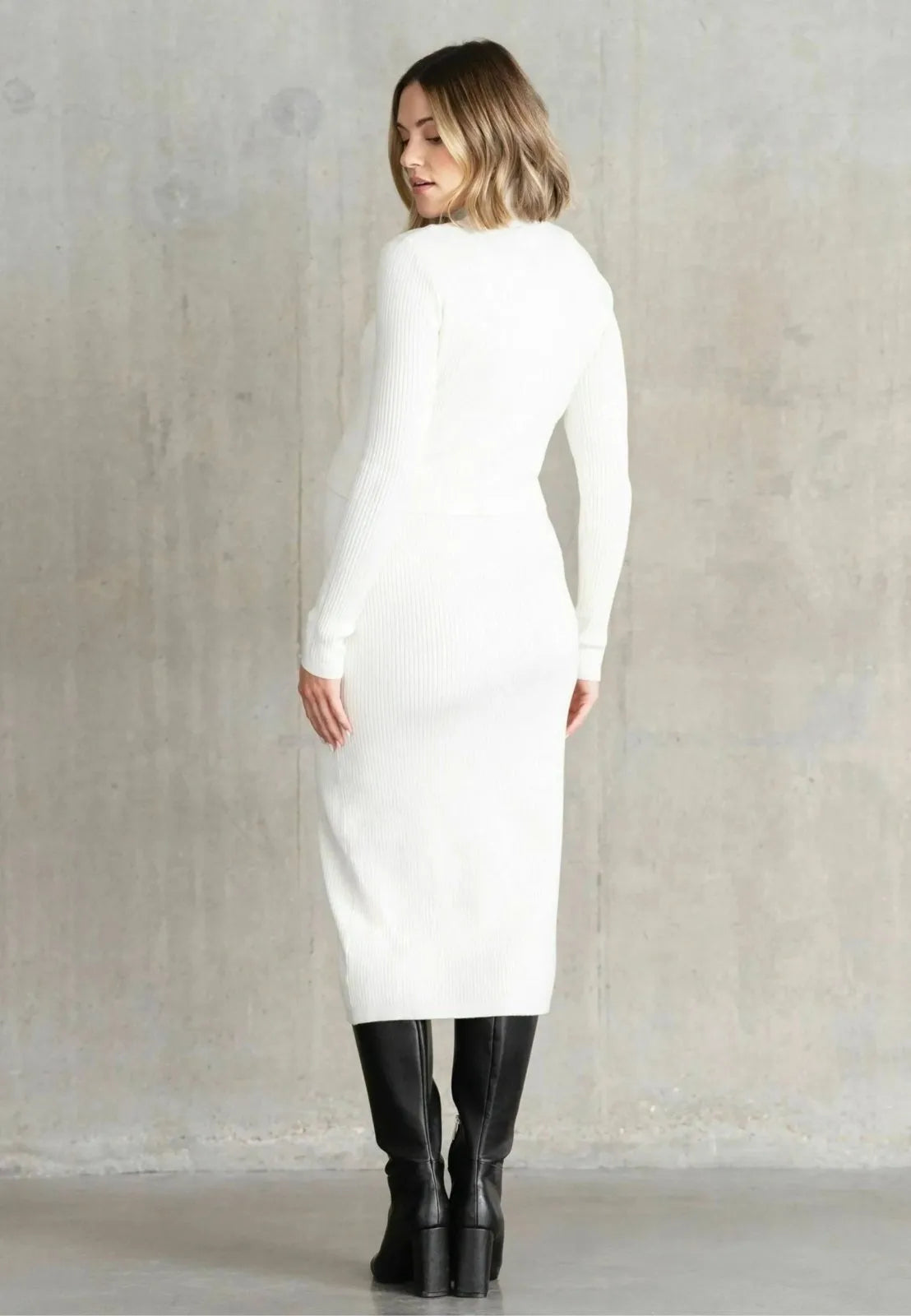 Miss | Jurk Dames Maxi Lange Mouwen Overslag - Viscose - Miss Madera MIS-1MUJE2
