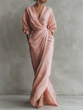 Miss | Jurk Dames Maxi - Linnenmix - Miss Madera MIS-E10B67