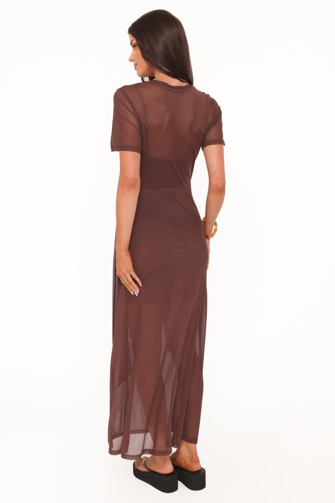 Miss | Jurk Dames Maxi Mesh - Viscose - Miss Madera MIS-2WPUM1