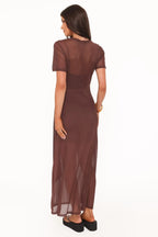 Miss | Jurk Dames Maxi Mesh - Viscose - Miss Madera MIS-2WPUM1