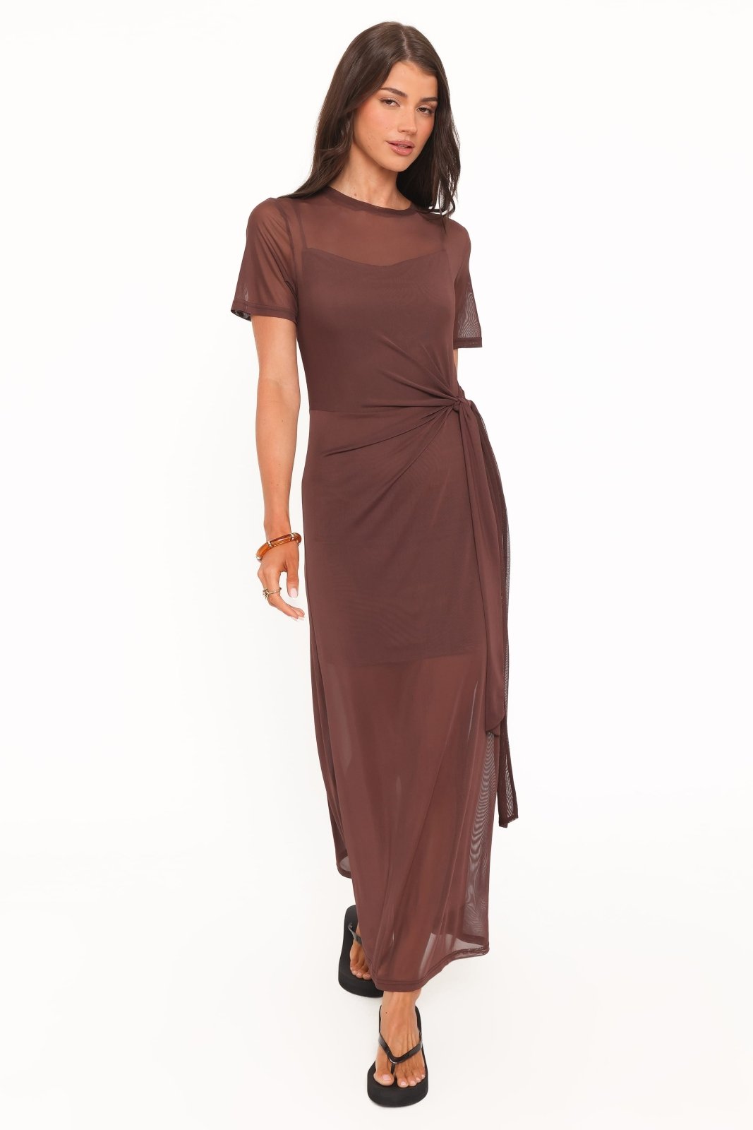 Miss | Jurk Dames Maxi Mesh - Viscose - Miss Madera MIS-2WPUM1