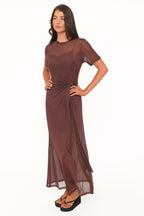 Miss | Jurk Dames Maxi Mesh - Viscose - Miss Madera MIS-2WPUM1