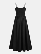 Miss | Jurk Dames Maxi Mouwloos Hartvormige Hals - Polyester - Miss Madera MIS-UWRG69