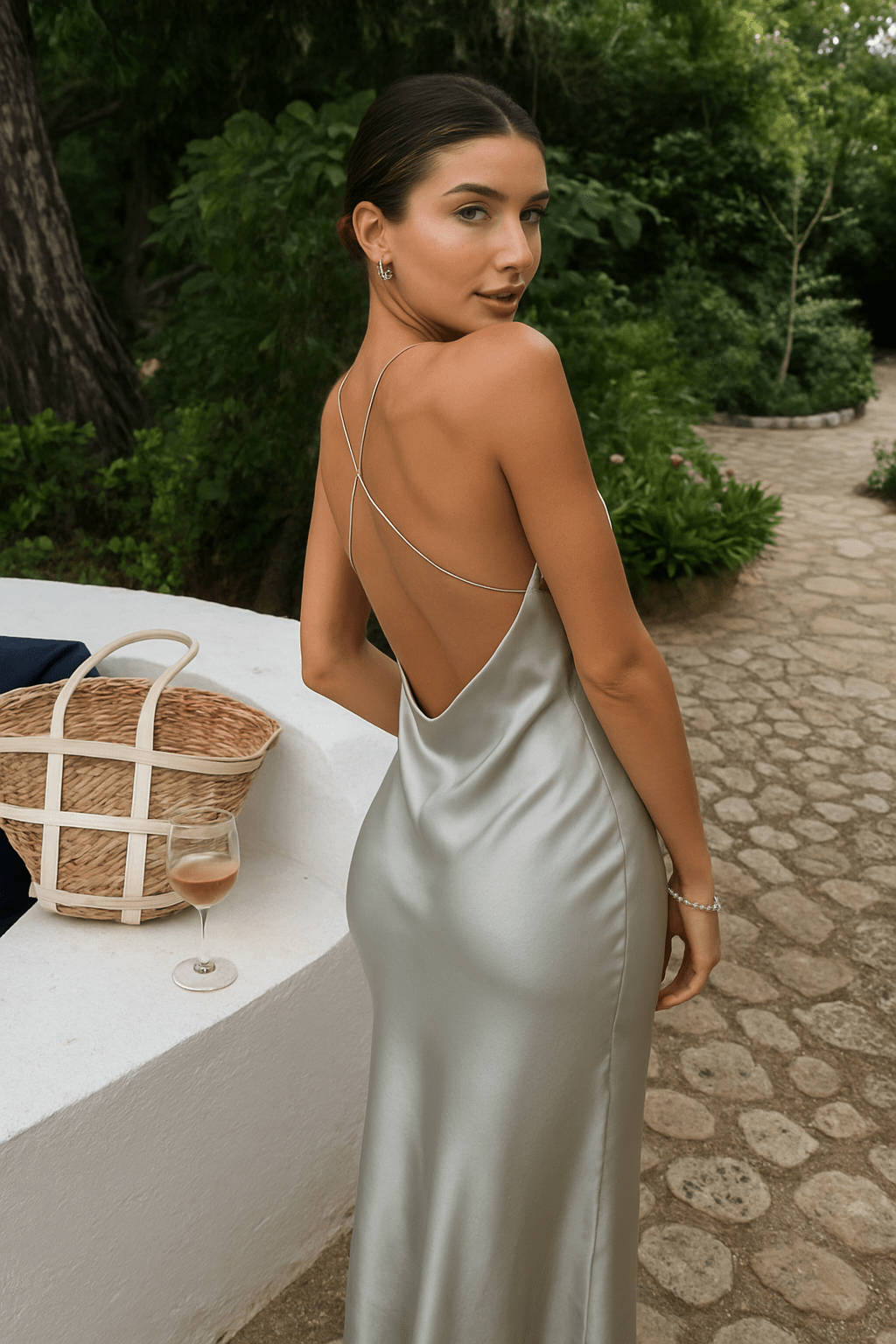 Miss | Jurk Dames Maxi Mouwloos Open Rug - Viscose - Miss Madera MIS-Y81853
