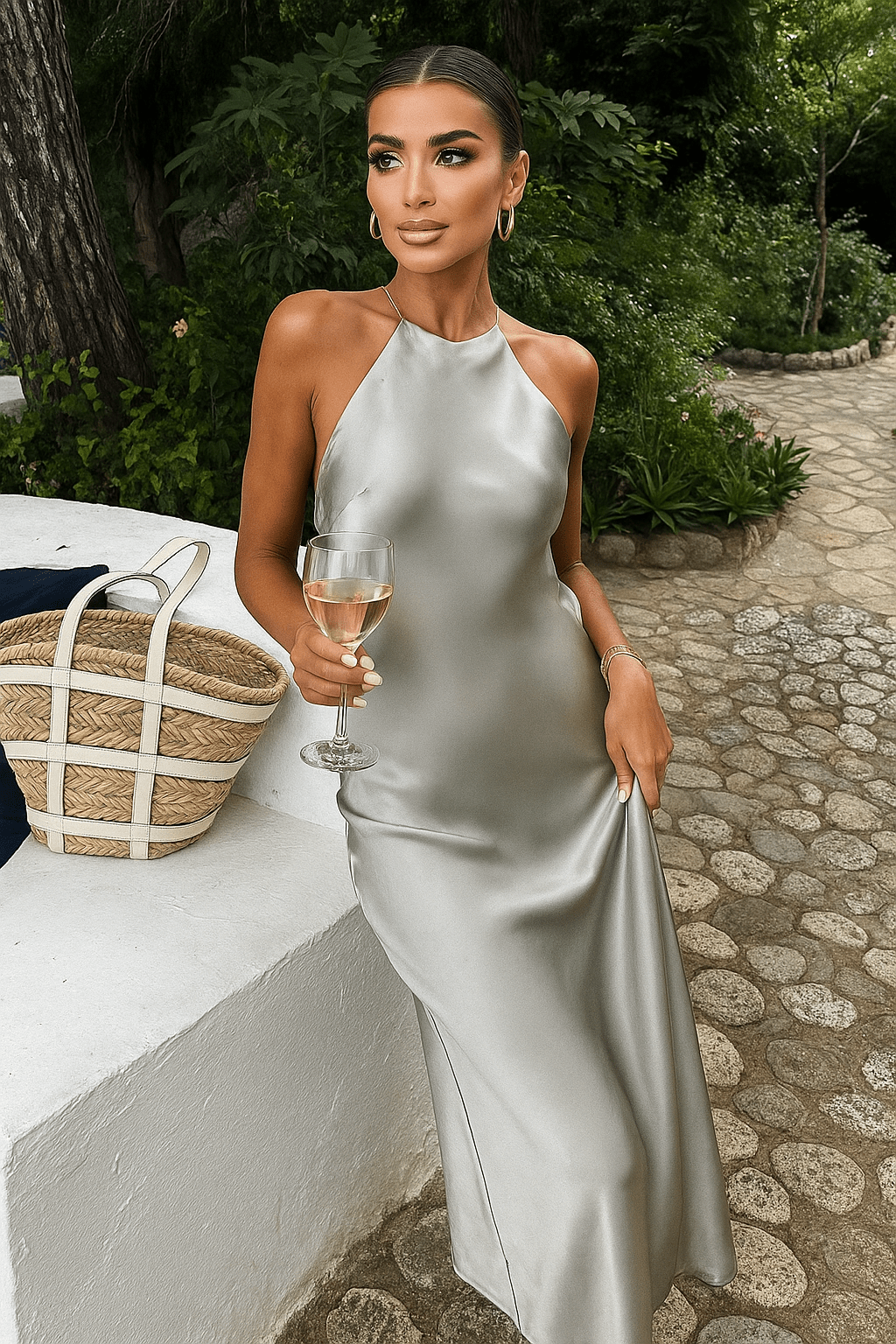 Miss | Jurk Dames Maxi Mouwloos Open Rug - Viscose - Miss Madera MIS-Y81853