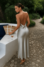 Miss | Jurk Dames Maxi Mouwloos Open Rug - Viscose - Miss Madera MIS-Y81853