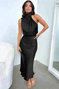 Miss | Jurk Dames Maxi Off - Shoulder - Polyester - Miss Madera