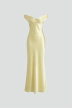 Miss | Jurk Dames Maxi Off-Shoulder - Viscose - Miss Madera MIS-I6ZN0U