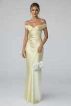 Miss | Jurk Dames Maxi Off-Shoulder - Viscose - Miss Madera MIS-I6ZN0U