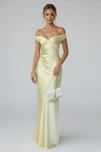 Miss | Jurk Dames Maxi Off-Shoulder - Viscose - Miss Madera MIS-I6ZN0U