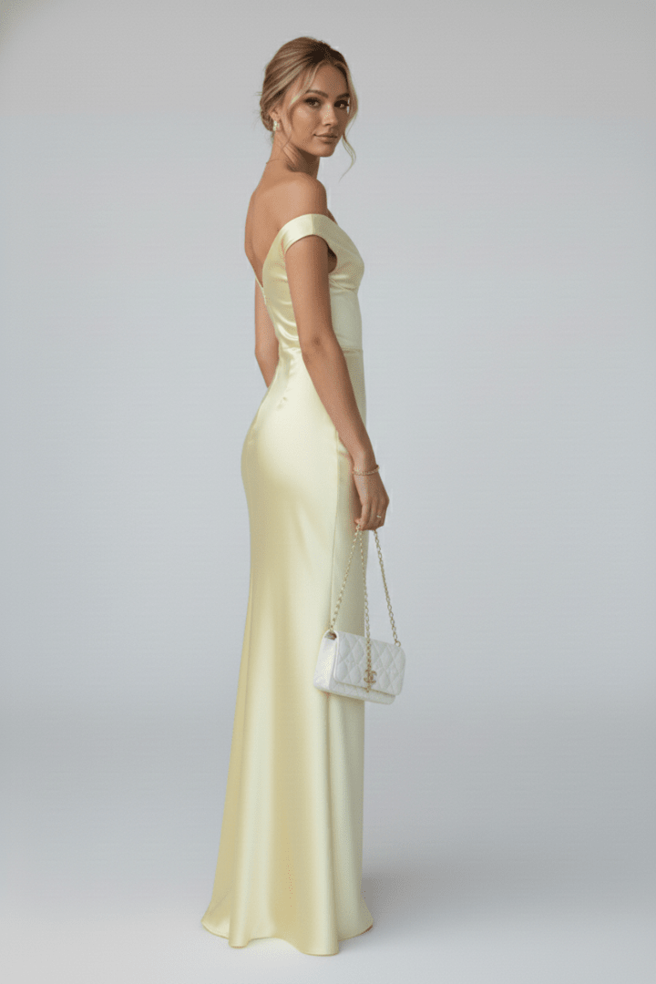 Miss | Jurk Dames Maxi Off-Shoulder - Viscose - Miss Madera MIS-I6ZN0U