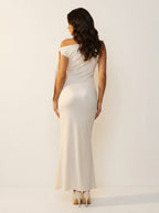 Miss | Jurk Dames Maxi One-Shoulder Avond - Satijn - Miss Madera MIS-UBISBY