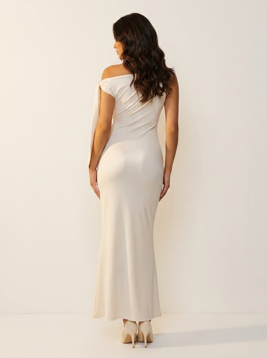 Miss | Jurk Dames Maxi One-Shoulder Avond - Satijn - Miss Madera MIS-UBISBY
