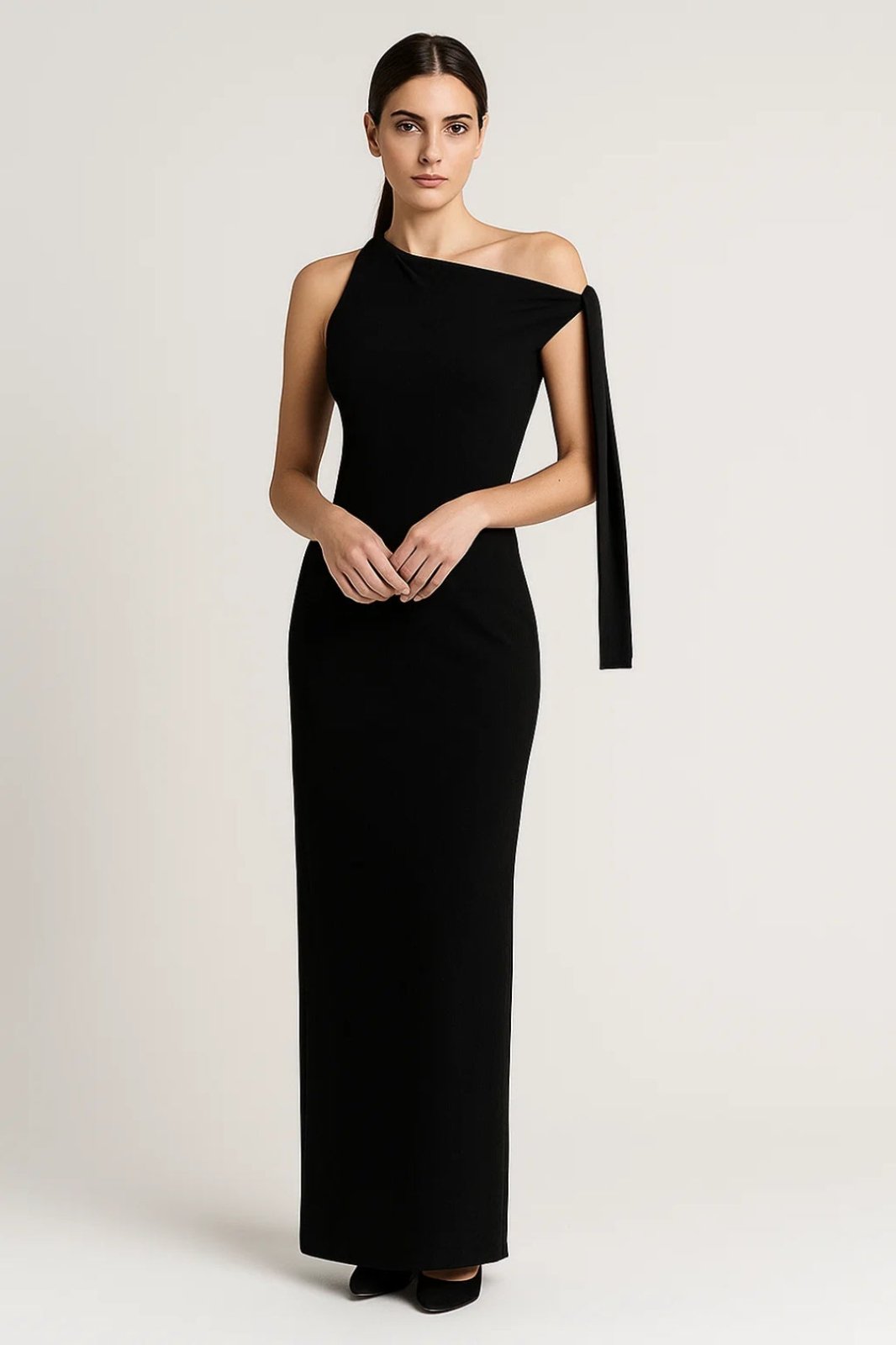 Miss | Jurk Dames Maxi One-Shoulder Avond - Satijn - Miss Madera MIS-UBISBY