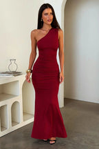 Miss | Jurk Dames Maxi One-Shoulder - Polyester - Miss Madera MIS-5CD5AB