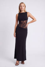 Miss | Jurk Dames Maxi Open Rug - Jersey - Miss Madera MIS-F4J9R8