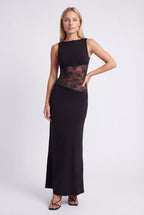 Miss | Jurk Dames Maxi Open Rug - Jersey - Miss Madera MIS-F4J9R8