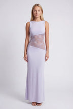 Miss | Jurk Dames Maxi Open Rug - Jersey - Miss Madera MIS-K9LAIO