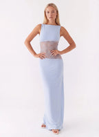 Miss | Jurk Dames Maxi Open Rug - Jersey - Miss Madera MIS-MQOVSR