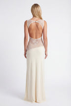 Miss | Jurk Dames Maxi Open Rug - Jersey - Miss Madera MIS-M3CHPK