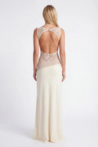 Miss | Jurk Dames Maxi Open Rug - Jersey - Miss Madera MIS-M3CHPK