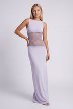 Miss | Jurk Dames Maxi Open Rug - Jersey - Miss Madera MIS-X75OCT