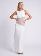 Miss | Jurk Dames Maxi Open Rug - Jersey - Miss Madera MIS-MQOVSR
