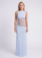 Miss | Jurk Dames Maxi Open Rug - Jersey - Miss Madera MIS-MQOVSR