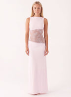Miss | Jurk Dames Maxi Open Rug - Jersey - Miss Madera MIS-K9LAIO