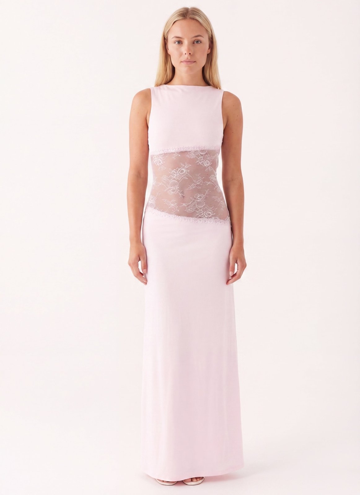 Miss | Jurk Dames Maxi Open Rug - Jersey - Miss Madera MIS-K9LAIO
