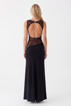 Miss | Jurk Dames Maxi Open Rug - Jersey - Miss Madera MIS-F4J9R8