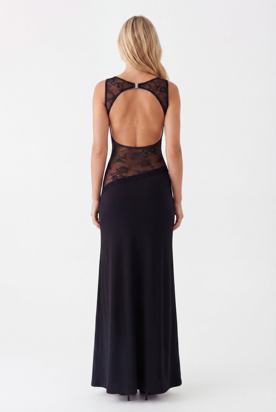 Miss | Jurk Dames Maxi Open Rug - Jersey - Miss Madera MIS-F4J9R8