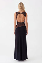 Miss | Jurk Dames Maxi Open Rug - Jersey - Miss Madera MIS-F4J9R8