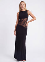 Miss | Jurk Dames Maxi Open Rug - Jersey - Miss Madera MIS-F4J9R8