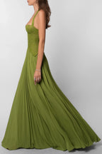 Miss | Jurk Dames Maxi Plissé Corset - Polyester - Miss Madera MIS-CC52AE