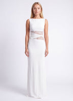 Miss | Jurk Dames Maxi Ronde Halslijn - Jersey - Miss Madera MIS-6ALZTG