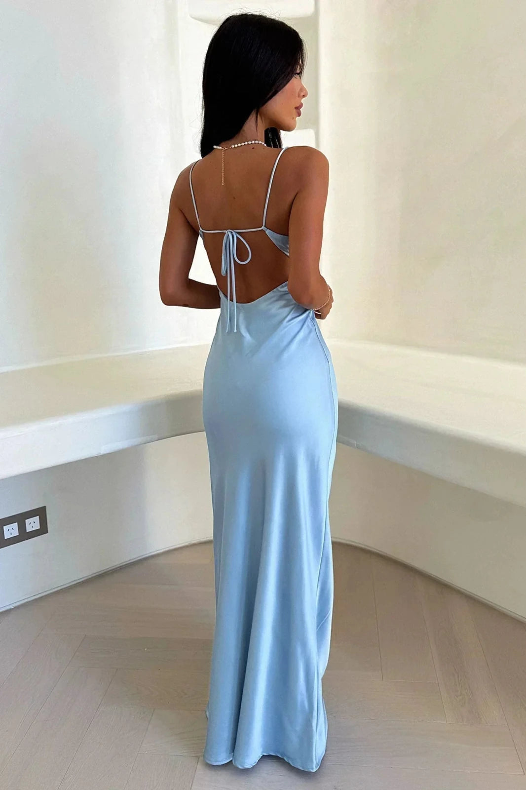 Miss | Jurk Dames Maxi - Satijn - Miss Madera MIS-A1925B