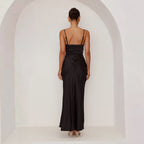 Miss | Jurk Dames Maxi Spaghettibandjes - Viscose - Miss Madera MIS-ATGKX9