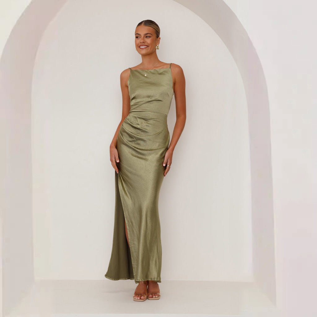 Miss | Jurk Dames Maxi Spaghettibandjes - Viscose - Miss Madera MIS-ATGKX9