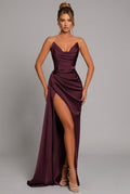 Miss | Jurk Dames Maxi Strapless Hartuitsnijding - Polyester - Miss Madera MIS-Z7M8GG