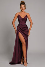 Miss | Jurk Dames Maxi Strapless Hartuitsnijding - Polyester - Miss Madera MIS-Z7M8GG