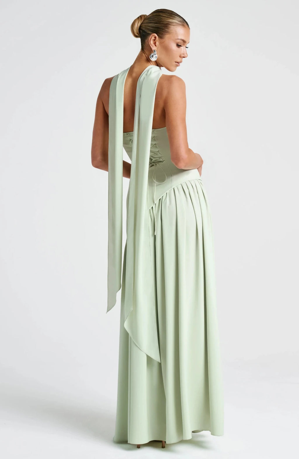 Miss | Jurk Dames Maxi Strapless - Viscose Blend - Miss Madera