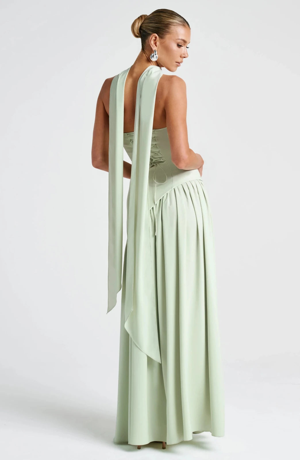 Miss | Jurk Dames Maxi Strapless - Viscose Blend - Miss Madera