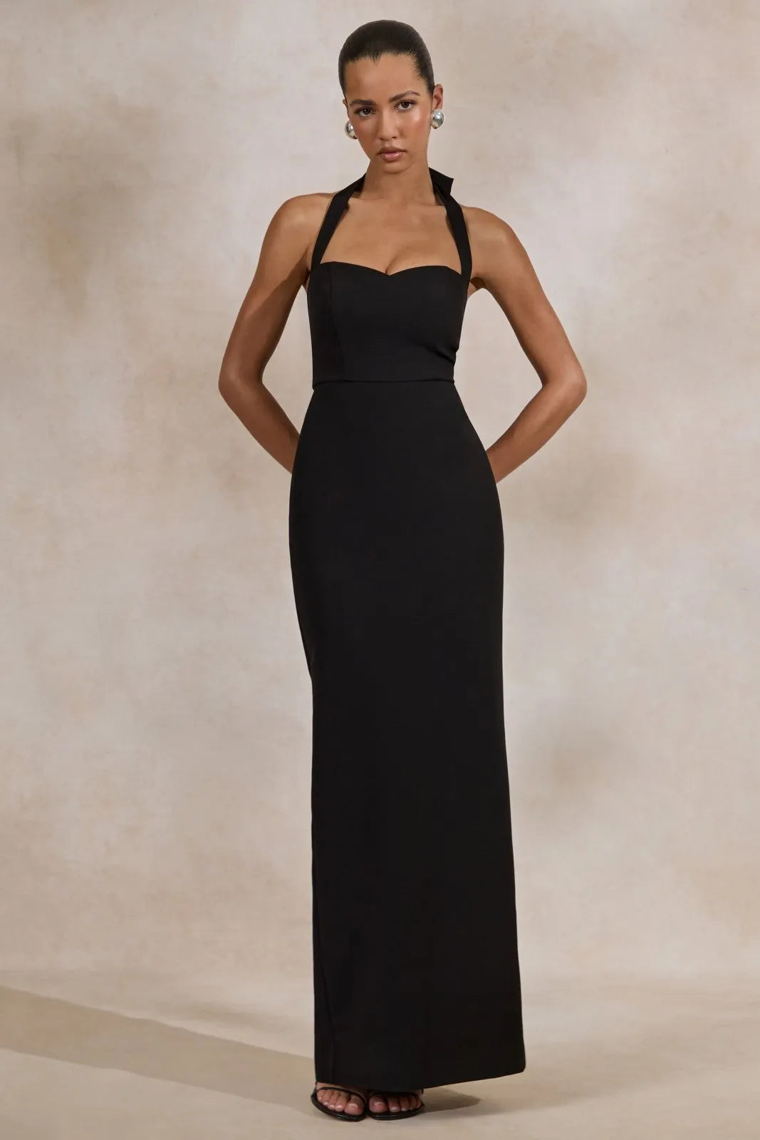 Miss | Jurk Dames Maxi Sweetheart - Crêpe - Miss Madera MIS-RJ6YYO
