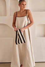 Miss | Jurk Dames Maxi Trapeze Zomer - Viscose - Miss Madera MIS-MZUHD9