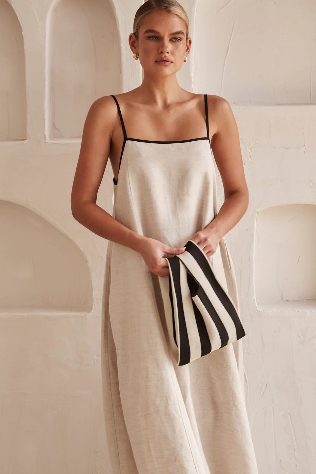 Miss | Jurk Dames Maxi Trapeze Zomer - Viscose - Miss Madera MIS-MZUHD9