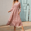 Miss | Jurk Dames Maxi Zomer Bloemenprint - Viscose - Miss Madera MIS-FCF8MP