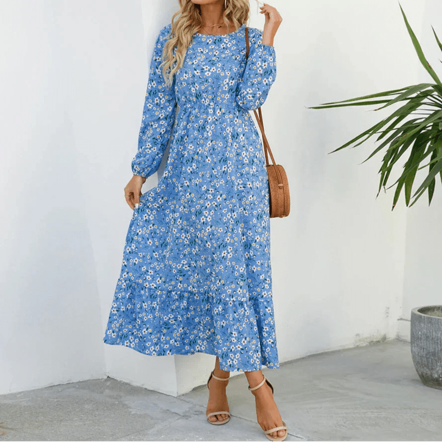 Miss | Jurk Dames Maxi Zomer Bloemenprint - Viscose - Miss Madera MIS-0BVP6U